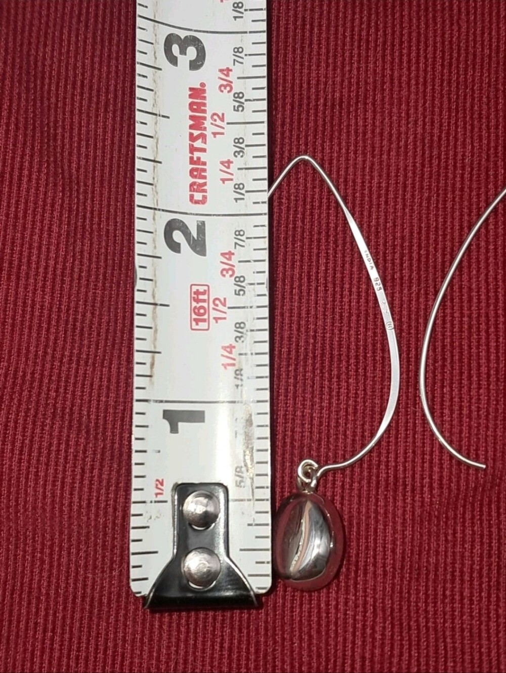 Sterling Silver 925 Silpada JUST DROPPING IN Long Dangle Threader Earrings W0821 - Picture 8 of 8